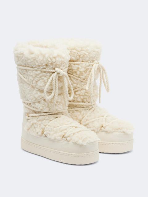INUIKII Teddy shearling knee-high boots