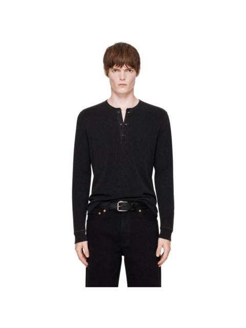 RRL by Ralph Lauren Black Indigo Jersey Henley