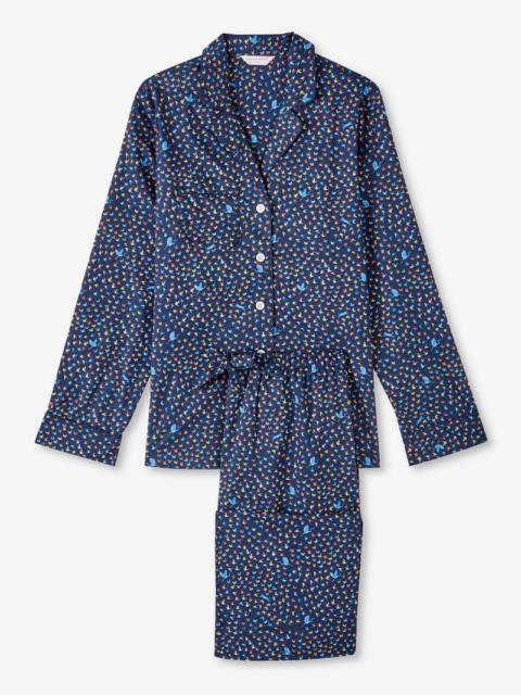 Derek Rose Women's Pyjamas Ledbury 58 Cotton Batiste Multi