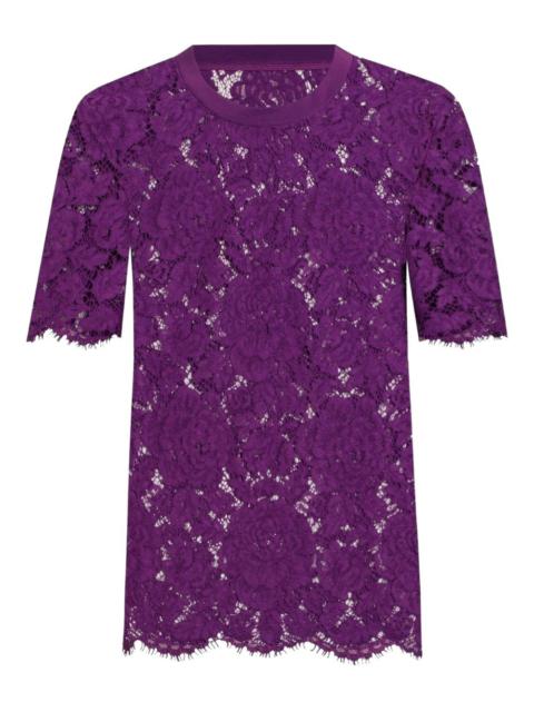 Dolce & Gabbana lace-detailing T-shirt