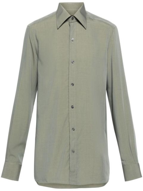 TOM FORD long-sleeve lyocell blend shirt