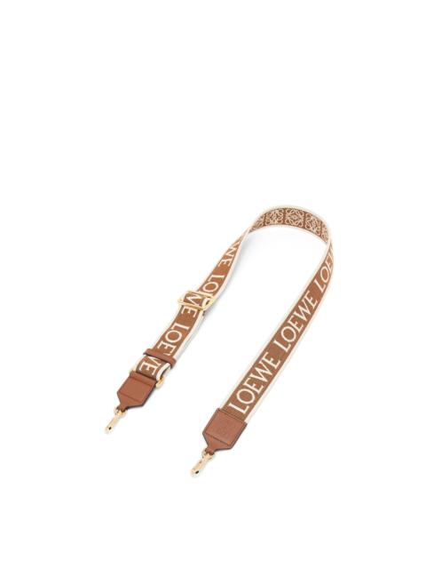 Loewe Anagram strap in jacquard and calfskin