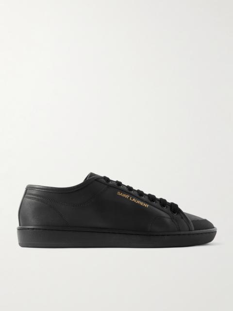 SAINT LAURENT Gym Low Logo-Print Leather Sneakers
