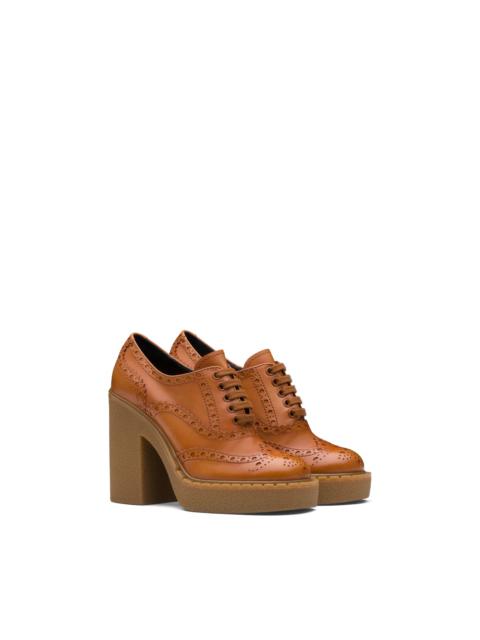 Prada Leather laced shoes