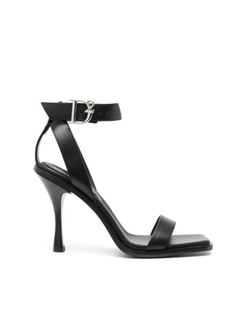 DSQUARED2 D2-buckle 100mm leather sandals