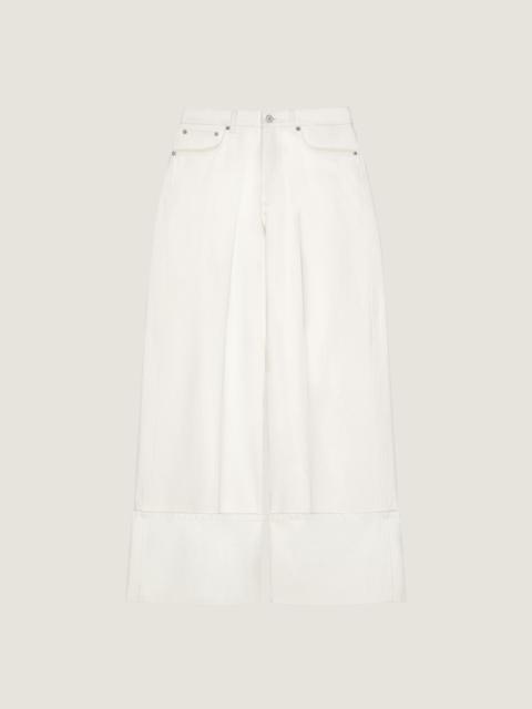 Givenchy WHITE TURN-UP JEANS