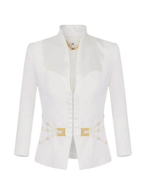ELISABETTA FRANCHI gold-tone hardware blazer