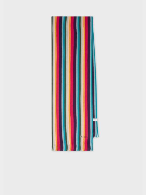 Paul Smith 'Artist Stripe' Wool Scarf