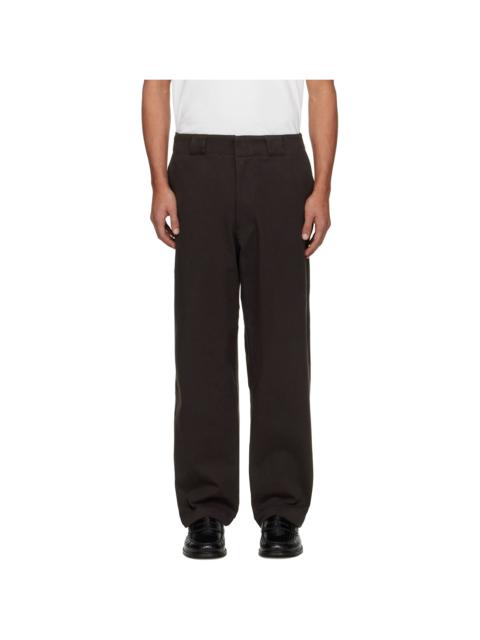 LADY WHITE CO. Brown Jersey Trousers