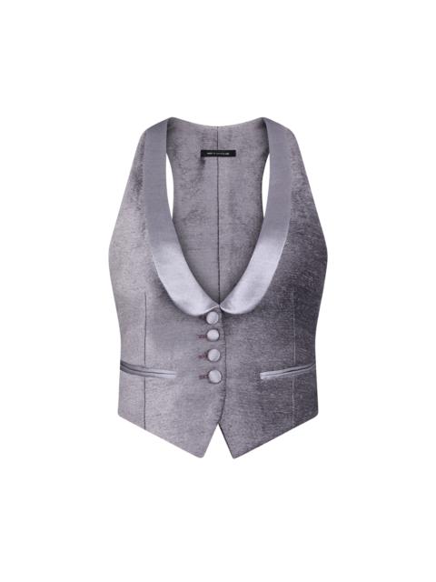 TOM FORD Racerback Tuxedo Waistcoat | forward | REVERSIBLE