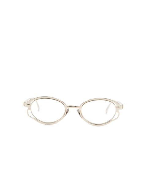 Kuboraum oval-frame glasses