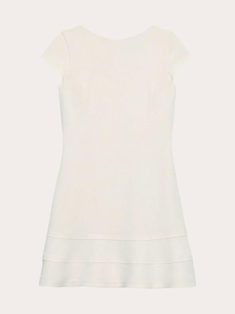 Theory Admiral Crepe Seamed A-Line Mini Dress