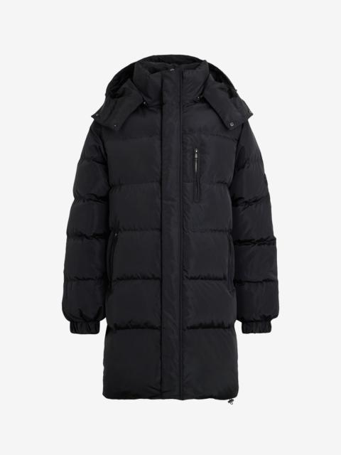 Roberto Cavalli Long black down jacket with hood