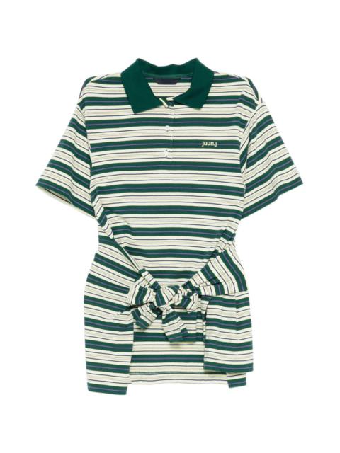 JUUN.J striped polo top