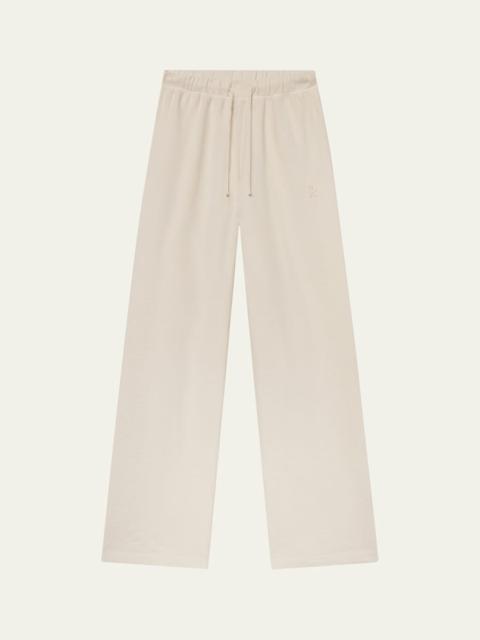 ÉTERNE Drawstring Wide Leg Sweatpant