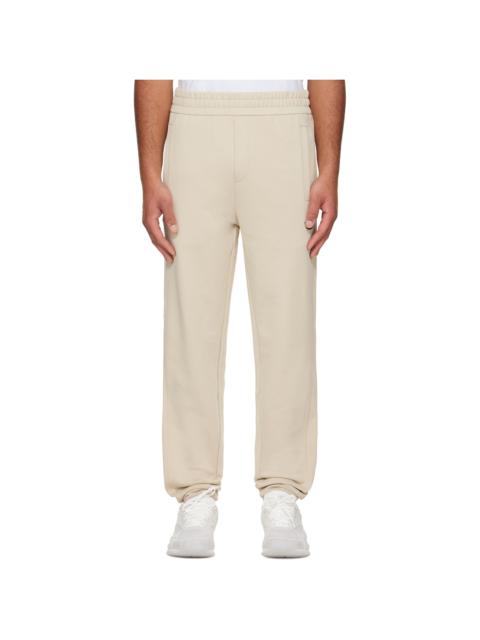 Moncler Off-White Cotton Sweatpants
