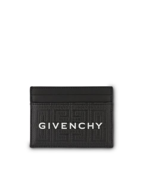 G Cut Cardholder in 4G Coated Canvas in Black