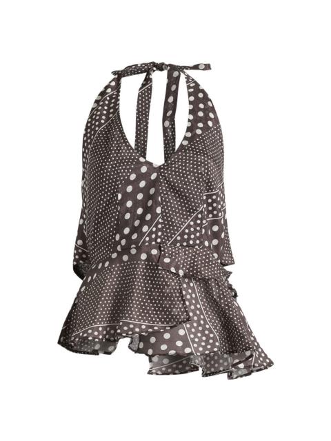 DAMSON MADDER. Damson Madder Leandra Halter Cami