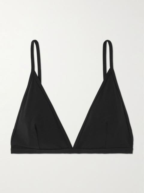 Totême Triangle bikini top Black