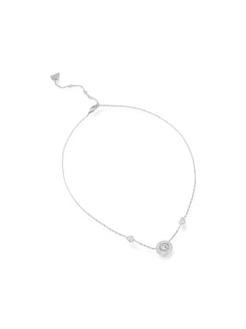 GUESS USA G Talisman crystal-embellished heart-charm necklace