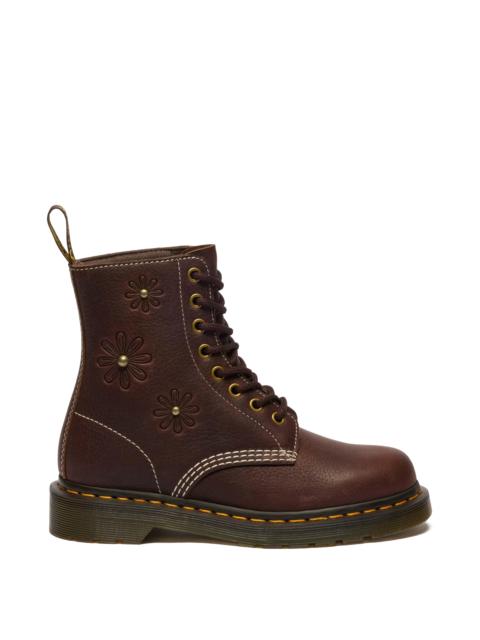 Dr. Martens 1460 Pascal Flower Grizzly Leather Boots