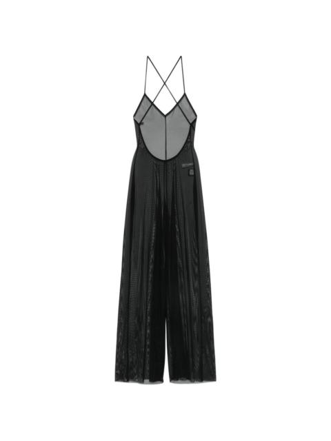 NORMA KAMALI Fara sheer low-back jumpsuit