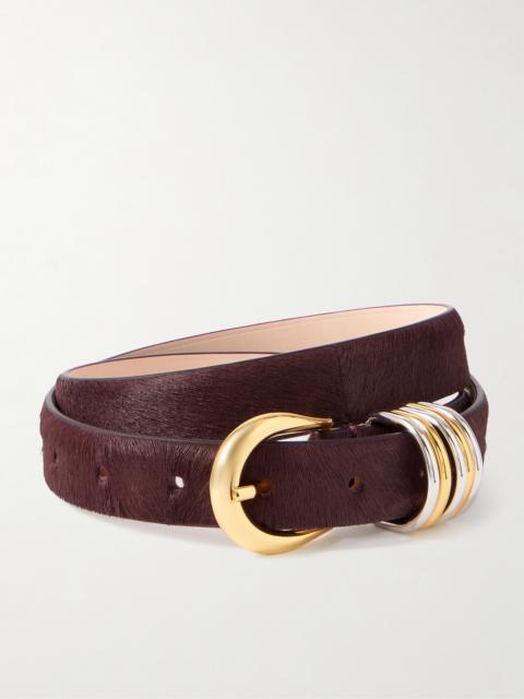 DÉHANCHE Hollyhock Embellished Calf Hair Belt