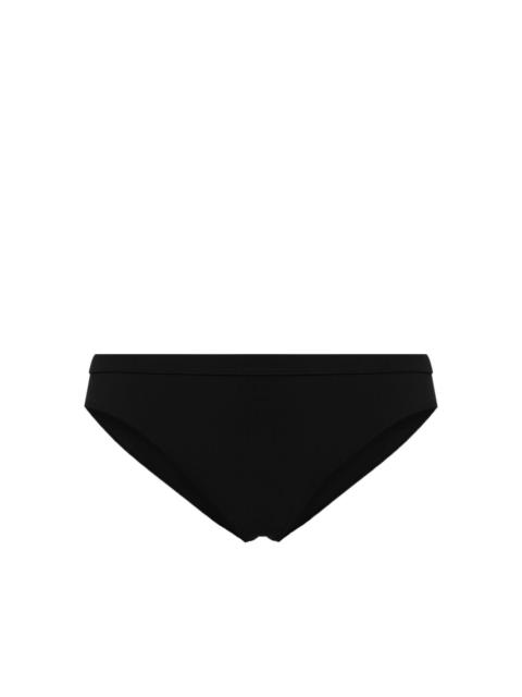elasticated-waistband bikini bottom