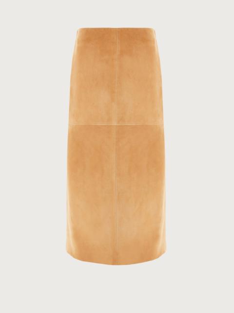 FERRAGAMO Suede long skirt