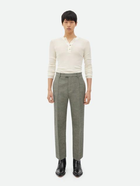 Bottega Veneta Curved Shape Wool Trousers
