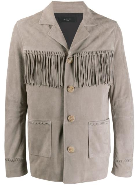 AMIRI textured fringe shirt jacket