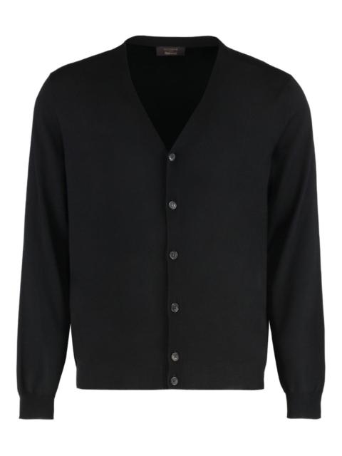 SLOWEAR button-fastening V-neck cardigan
