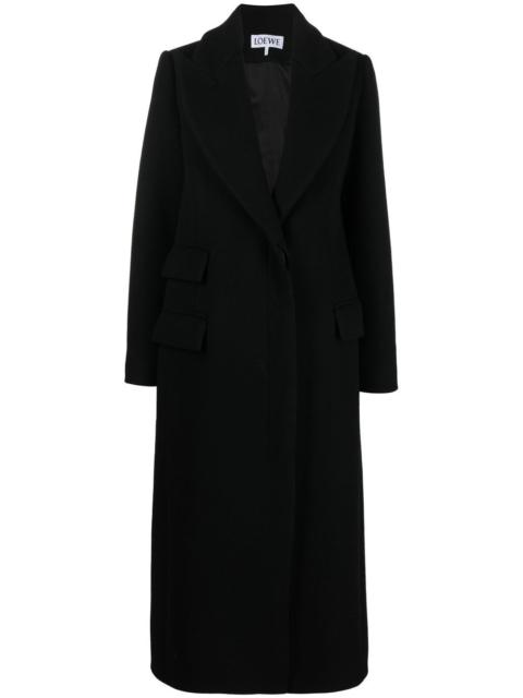 Loewe single-breasted wool coat