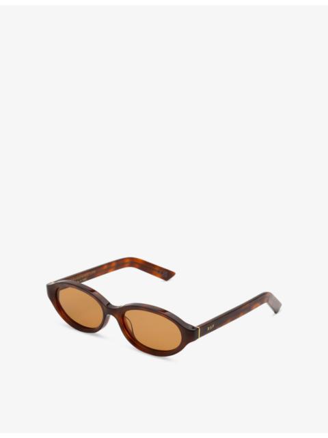 RETROSUPERFUTURE Parola Oval-Frame Acetate Sunglasses