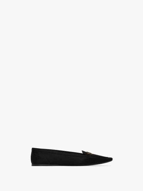 POPPY BALLERINAS IN SATIN CREPE