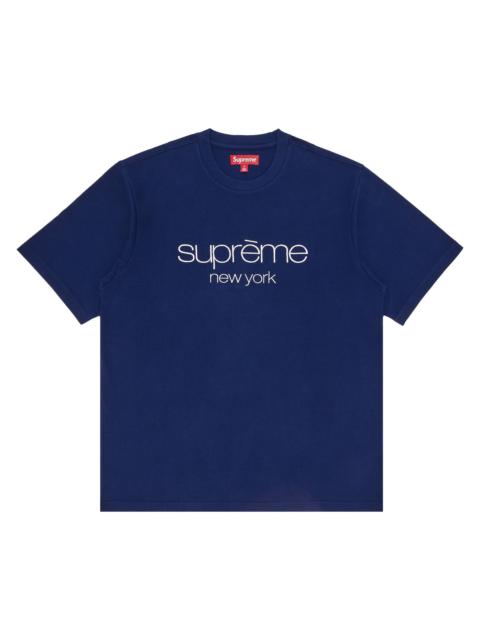 Supreme 최고 클래식 로고 Short-Sleeve Top 'Navy 이름 *