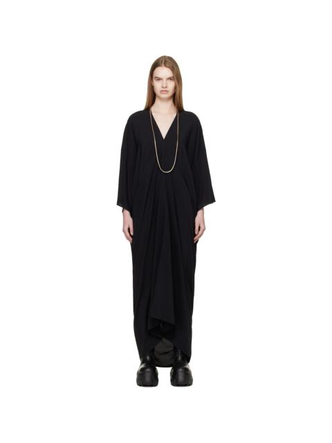 Rick Owens Black Temple Tommykite Maxi Dress