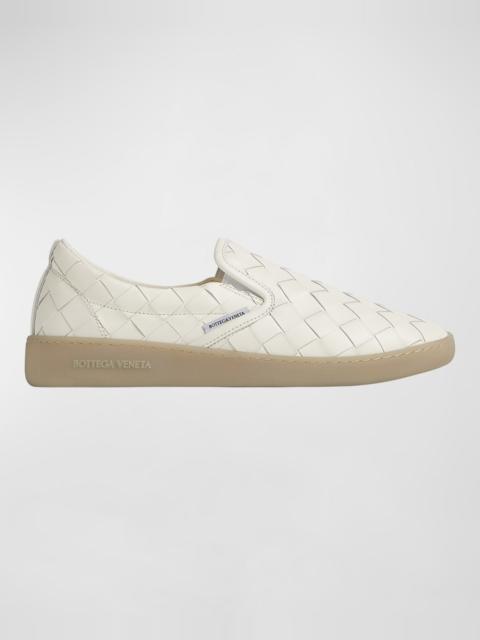 Bottega Veneta Sawyer Woven Leather Slip-On Sneakers