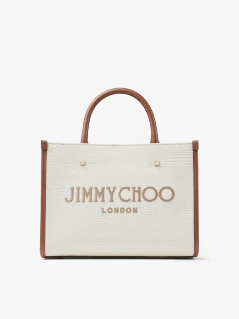 JIMMY CHOO Varenne S Tote
Natural Recycled Cotton Canvas Tote Bag with Embroidered Logo