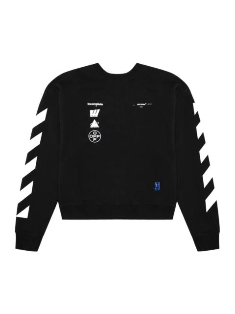 Off-White Diag Mariana De Silva Over Crewneck 'Black'