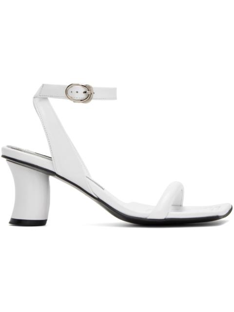 REIKE NEN White Leather Heeled Sandals