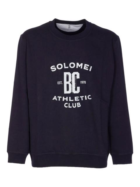 Brunello Cucinelli Brunello Cucinelli Athletic Club Crewneck Printed Sweatshirt