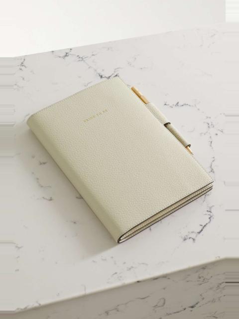 Anya Hindmarch Wedding embossed textured-leather journal