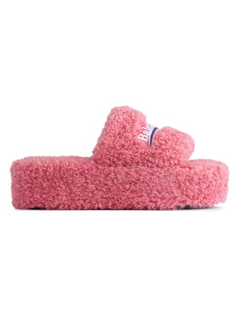 BALENCIAGA Women's Fluffy Platform Sandals - Pink