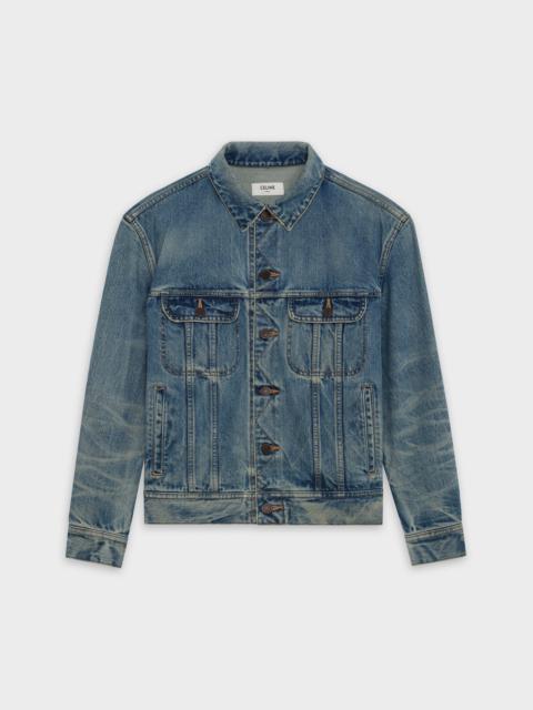 CELINE celine trucker jacket in opera wash denim