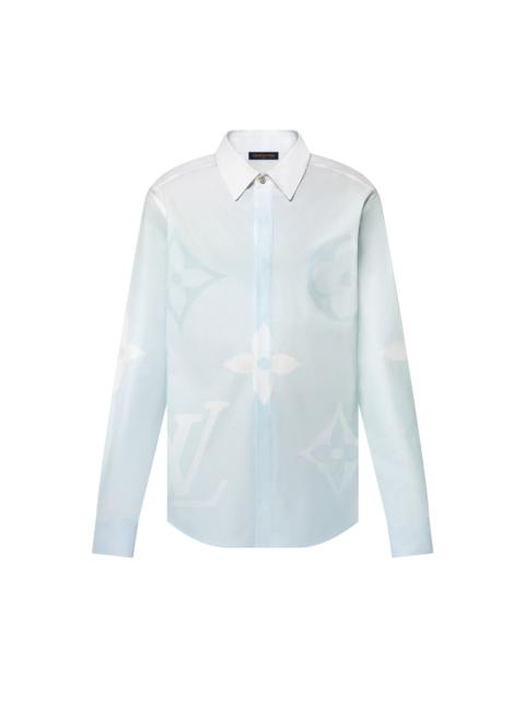 Louis Vuitton Monogram Printed Long-Sleeved Cotton Poplin Shirt