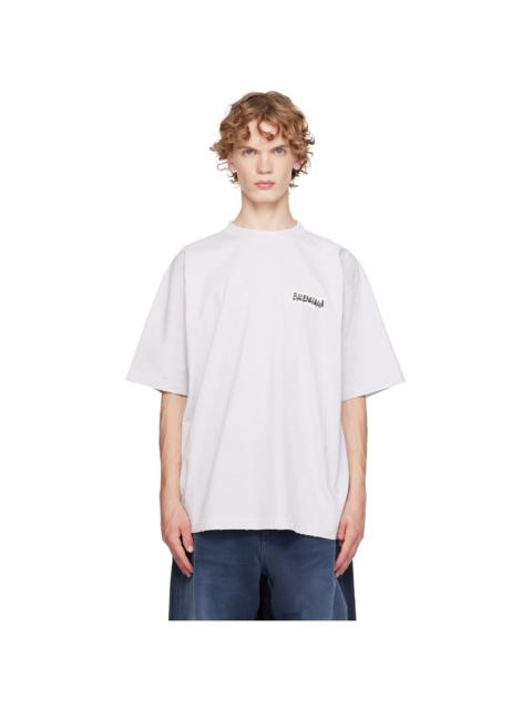 BALENCIAGA Off-White Masking Tape Medium Fit T-shirt