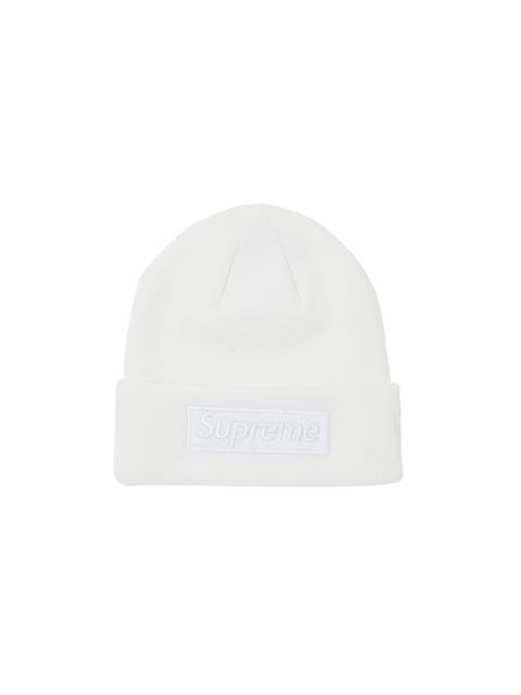 Supreme x New Era Box Logo Beanie 'White'