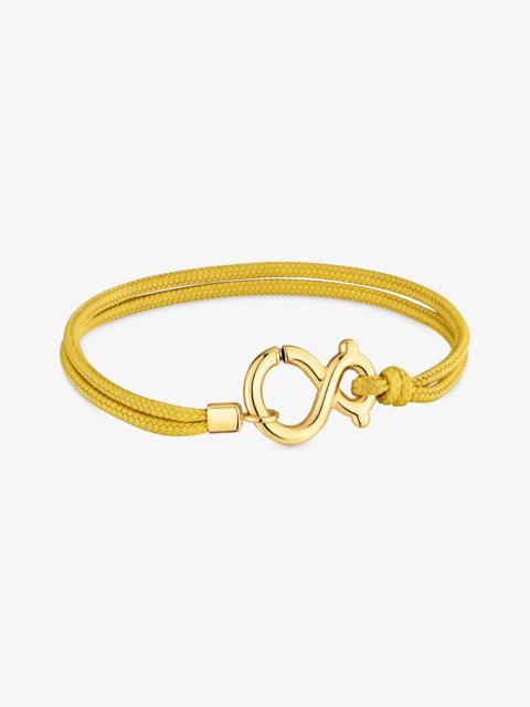 TOUS Bracelet with 18kt gold vermeil and lime green cord TOUS Infinity