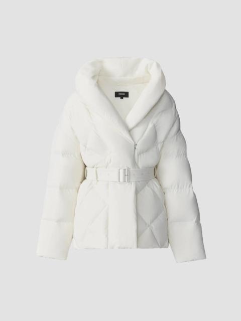 MACKAGE Women's Olive Down Belted Jacket - Cream